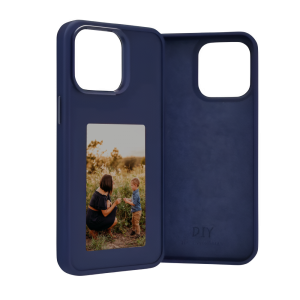 VOGLIO Navy Blue– Customizable Navy Blue, E Ink Phone Case with NFC for iPhone 15, 14, 13 Pro Max